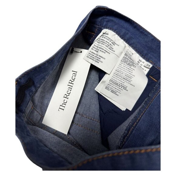 PRADA Luxury Designer Ankle Straight Denim Pants Jeans Womens 28" Small - Picture 8 of 10